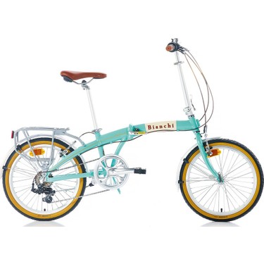 Carraro - BIANCHI FOLDING 20 JANT VINTAGE 285H 7-V VB CELESTE-KREM