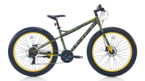 Carraro - CARRARO FAT BIKE 26 JANT 432H 21-V HD MAT HAKI YESIL-SARI-23