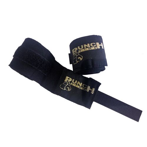 PunchTime - Punch Time Boks Bandajı 3,5 metre x 2adet -Siyah