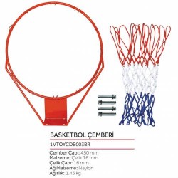 Voit Basketbol Çemberi + Basketbol Filesi- ÜCRETSİZ KARGO - Thumbnail
