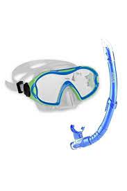 Voit - VOİT Junior (Çocuk ) Maske Snorkel Set- Mavi- Yeşil